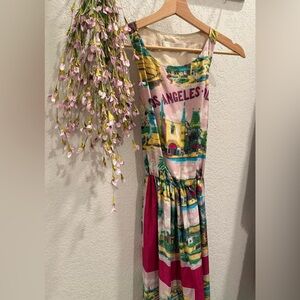 Burning Torch Multicolor Maxi Dress